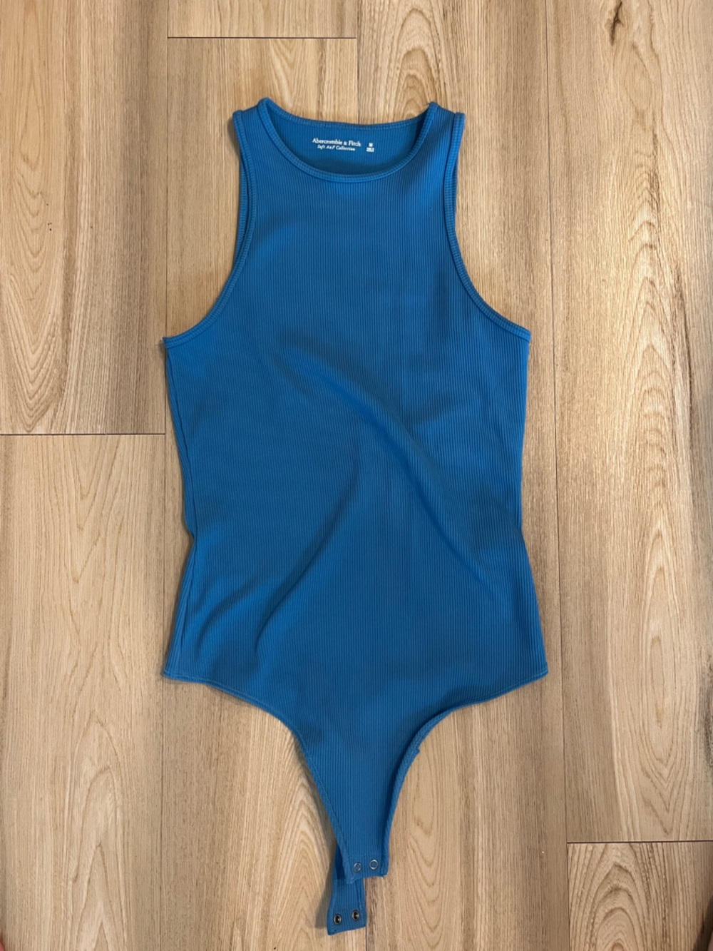 Abercrombie & Fitch Teal Ribbed Tank Bodysuit
